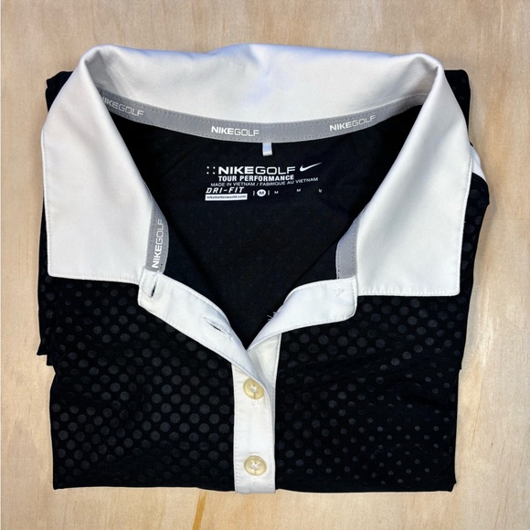 Nike Black and White Dotted Polo Shirt - Picture 8 of 8